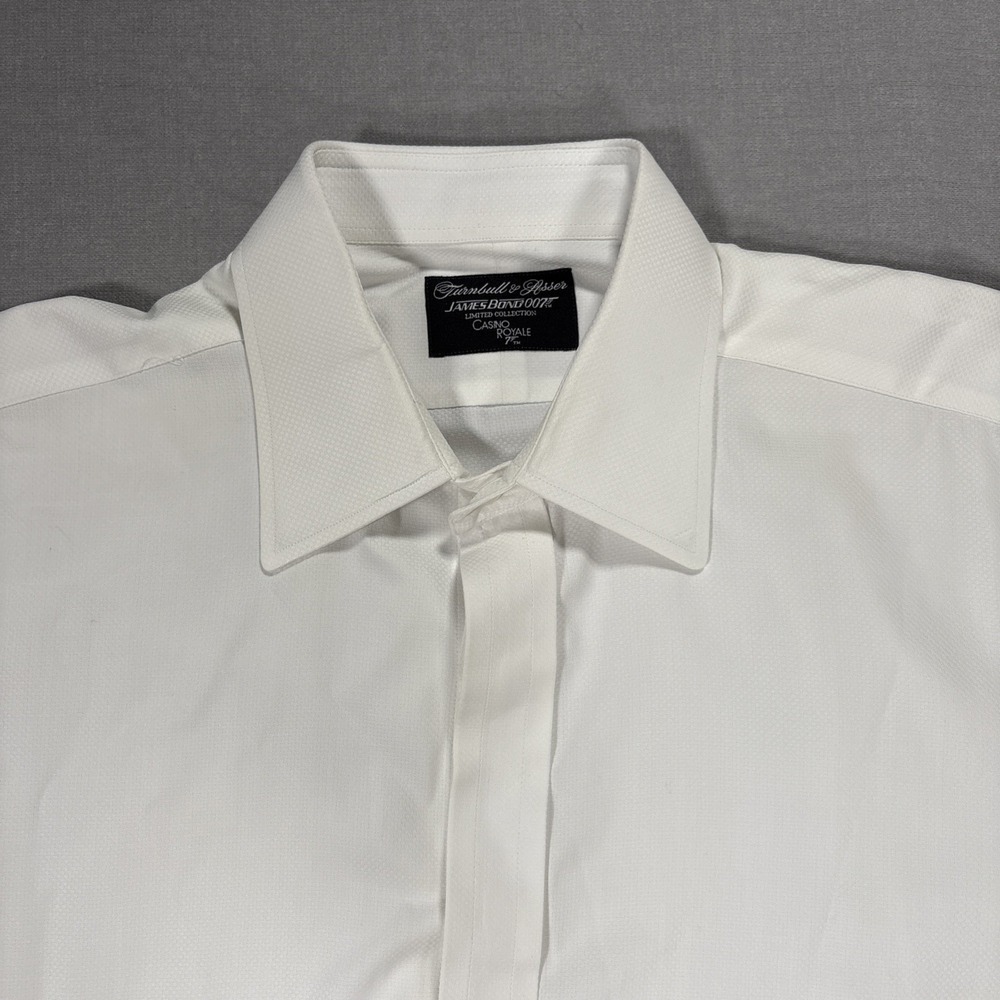 Turnbull & Asser James Bond 007 Casino Royale Shirt Mens 17.5 French Cuff READ